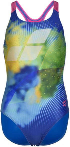 Arena Girl's Swimsuit Swim Pro Back Placement Badpak blauw