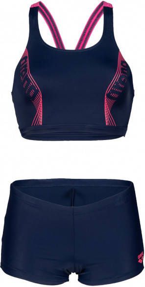 Arena Women's Bikini Energy Back Graphic Bikini blauw