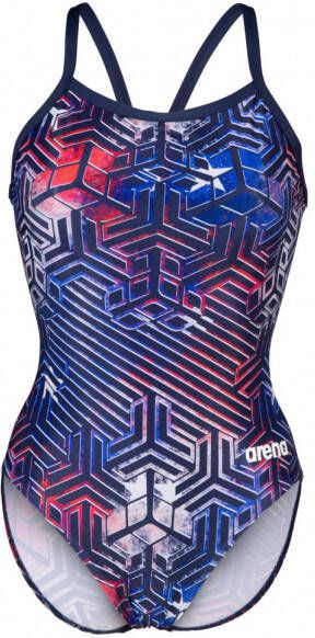 Arena Women's Kikko Pro Swimsuit Lightdrop Back Badpak blauw