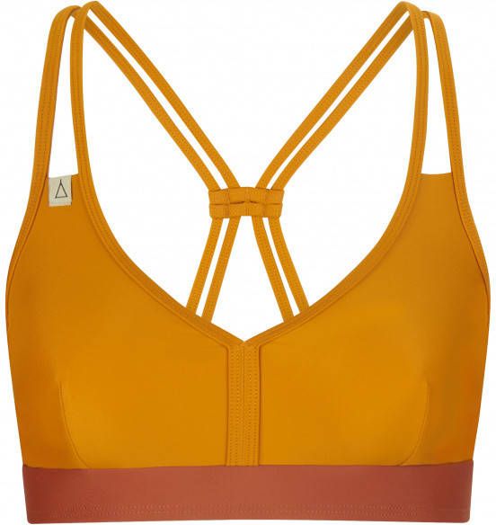 INASKA Women's Top Wild Bikinitop, oranje/bruin