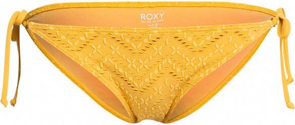 Roxy Women's Quiet Beauty Bikini Tie Side Bikinibroekje, oranje/geel