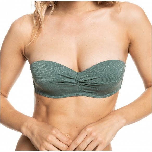 Roxy Women's Shimmer Time Bandeau Bikinitop, meerkleurig