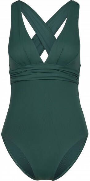 Seafolly Women's Collective Cross Back One Piece Badpak blauw