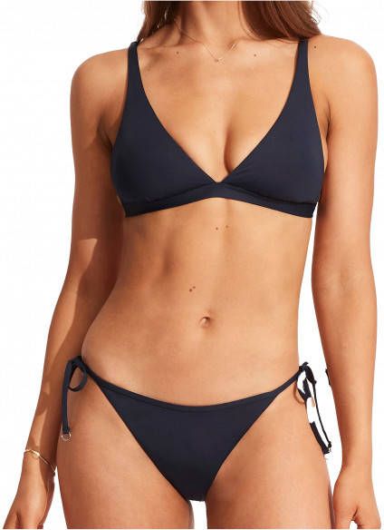 Seafolly Women's Collective Hipster Tie Side Bikinibroekje beige/bruin/zwart