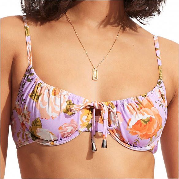 Seafolly Women's Paradise Garden Underwire Bra Bikinitop meerkleurig
