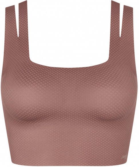 Sloggi Women's Zero Feel Flow Top Sportbeha, bruin
