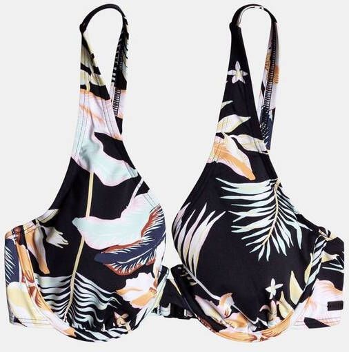 Roxy Bikini Top Beach Classics Dcup Dames Donkergrijs/Ass. Bloem