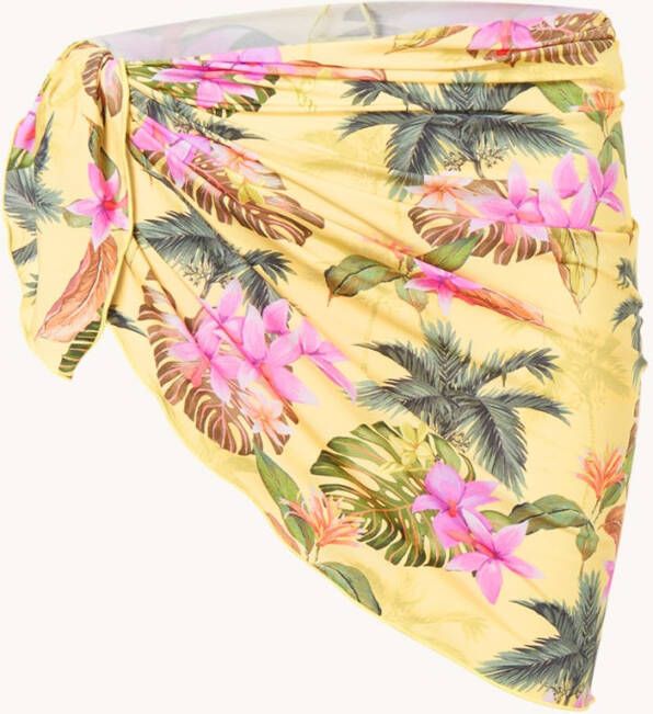 banana moon Pareo met bloemenprint