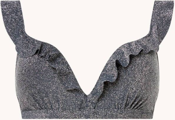 Beachlife Sea Glitter beugel bikinitop met lurex en volant