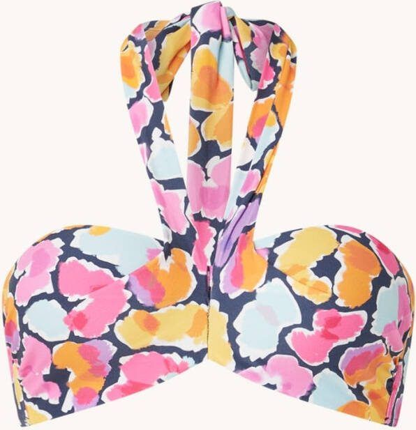 CYELL Bandeau bikinitop met bloemenprint