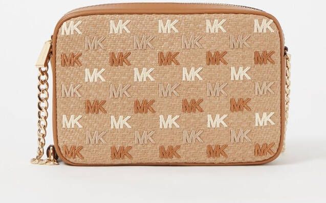 Michael Kors Jet Set crossbodytas met logoborduring
