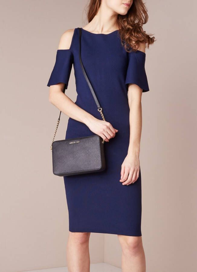 Michael Kors Jet Set Travel Large EW Crossbody Crossbodytas Zwart