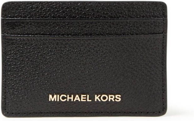 Michael Kors Jet Set pasjeshouder van leer met logo