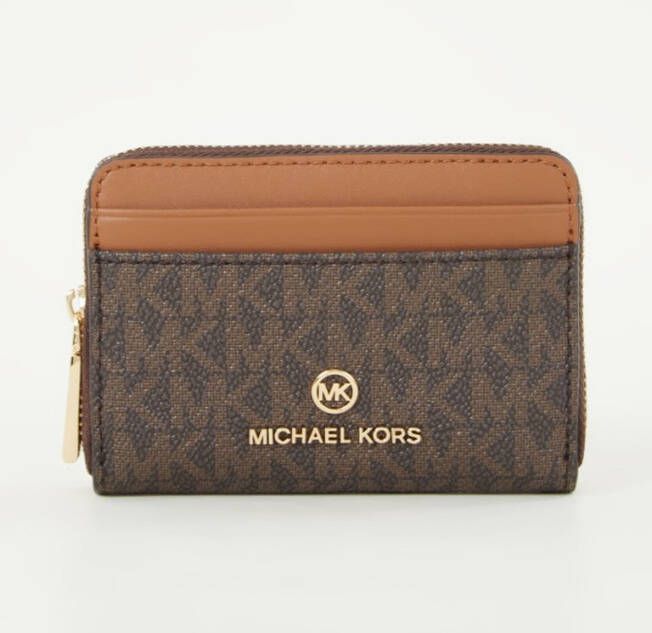 Michael Kors Jet Set portemonnee met leren details