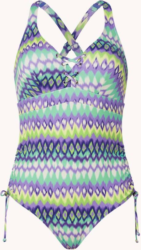 PrimaDonna Holiday voorgevormd badpak met rijgdetail en print