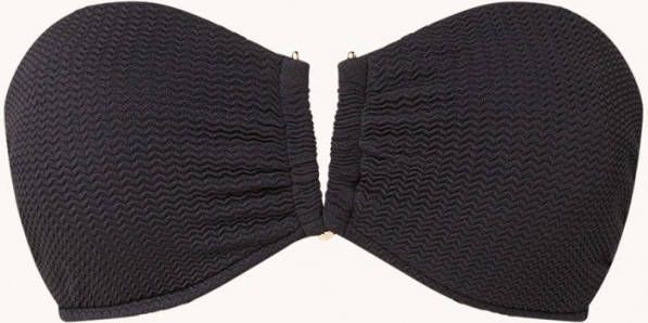 Seafolly DD bandeau bikinitop met structuur en beugel