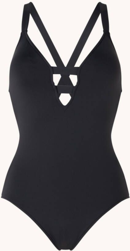 Seafolly Deep V voorgevormd badpak met uitneembare vulling