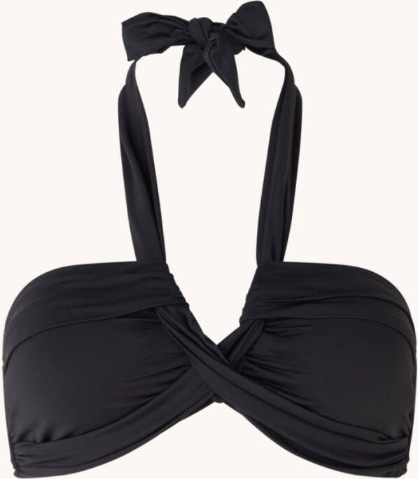 Seafolly Halter voorgevormde bandeau bikinitop