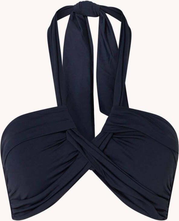 Seafolly Halter voorgevormde bandeau bikinitop