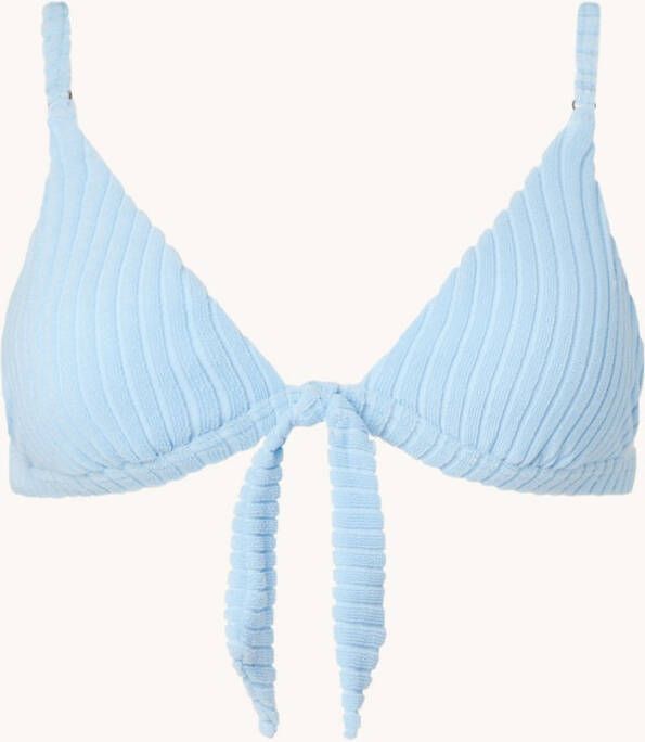 Seafolly Havana triangel bikinitop van badstof met uitneembare vulling