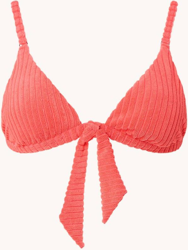 Seafolly Havana triangel bikinitop van badstof met uitneembare vulling