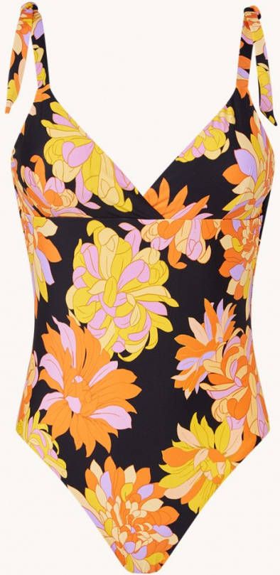 Seafolly Palm Springs badpak met uitneembare vulling en bloemenprint