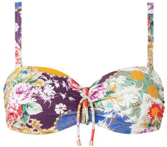 Cyell Dolce Vita baneau bikinitop met bloemendessin