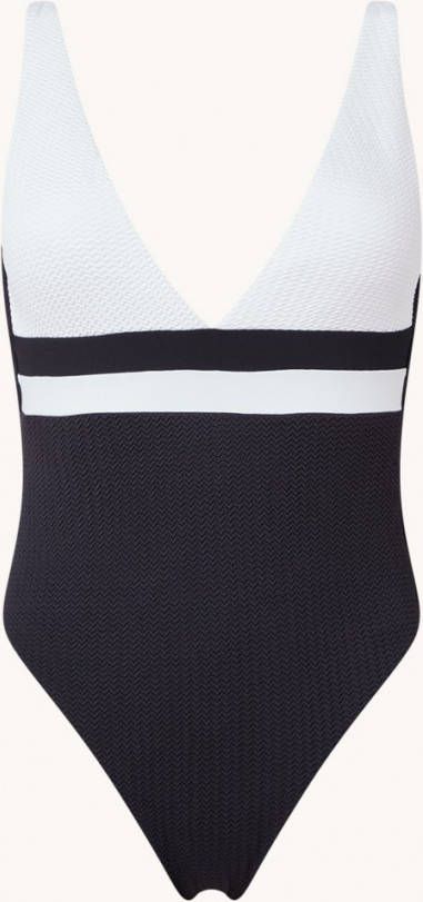 Seafolly Slice of Splice badpak met uitneembare vulling en structuur