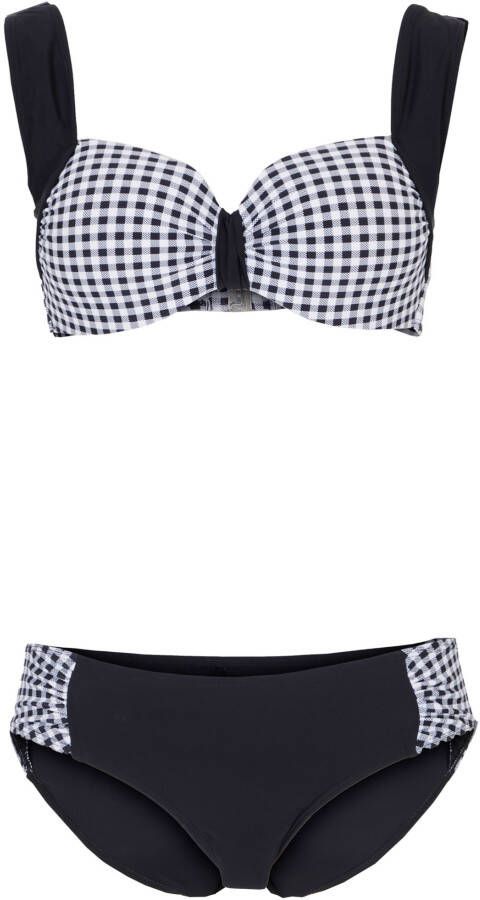 bpc bonprix collection Beugel bikini (2-dlg. set), zwart/wit