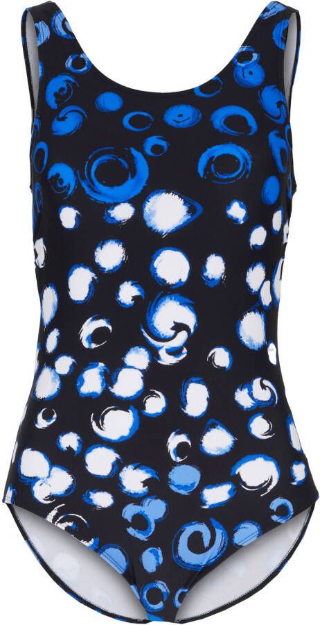 bpc bonprix collection Corrigerend badpak level 1, blauw/wit