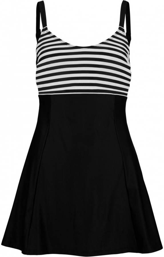 bpc selection Corrigerende badpakjurk level 1, zwart/beige gestreept