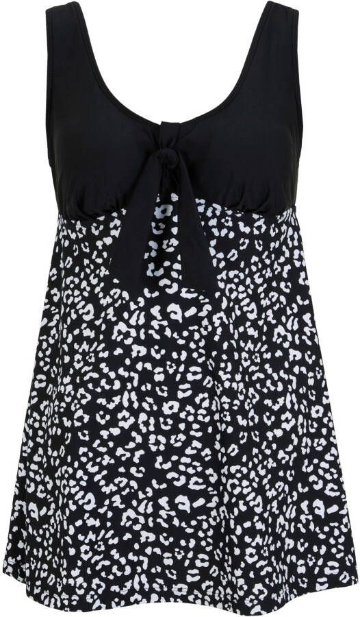 bpc selection Corrigerende badpakjurk, zwart/wit gedessineerd