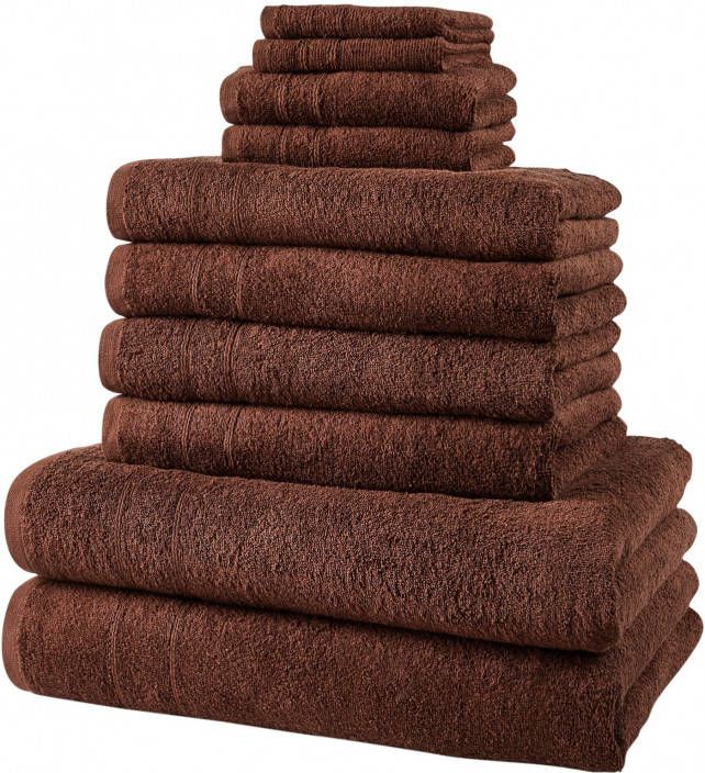 bpc living bonprix collection Handdoeken (10-dlg. set), chocolat, 100% katoen