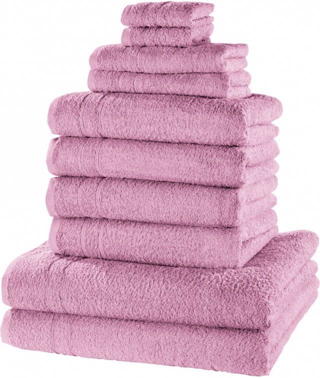 bpc living bonprix collection Handdoeken (10-dlg. set), mauve, 100% katoen