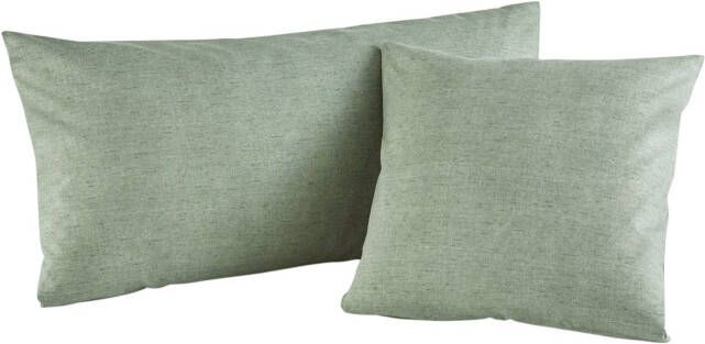 bonprix Kussenhoes in linnen look(set van 2 )