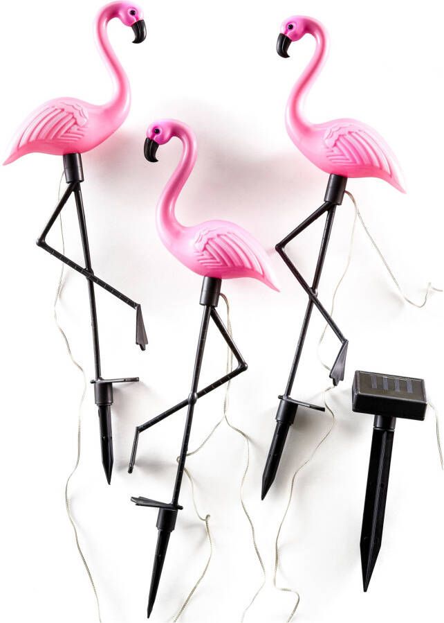 bonprix Solar decoratielamp flamingo(set van 3 )