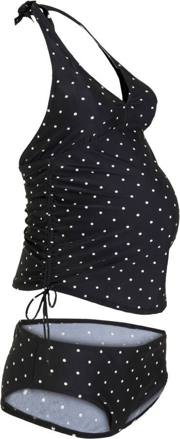 bpc bonprix collection Zwangerschapstankini (2-dlg. set), zwart/wolwit gestippeld