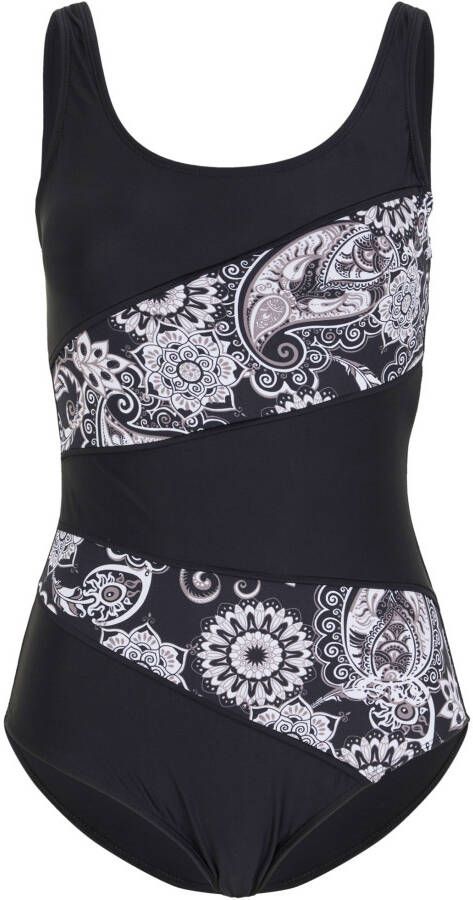 bpc selection Corrigerend badpak level 1, zwart/wit paisley