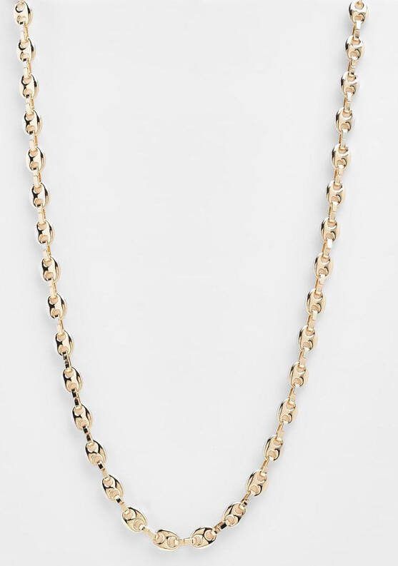 boohoo Dikke Gepolijste Schakel Ketting, Gold