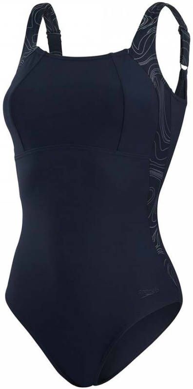 Speedo corrigerend badpak Lunalustre donkerblauw