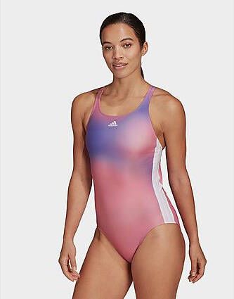 Adidas Melbourne Print 3 Stripes Badpak Pink/White/Shadow Navy Dames