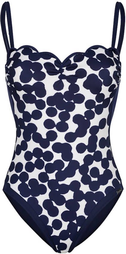 CHARMLINE Badpak met licht corrigerend effect Blauw/Wit