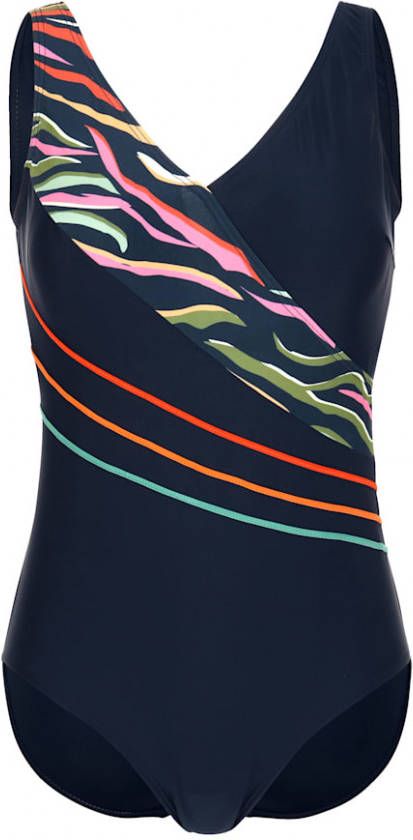 maritim Badpak met contrastkleurige biesjes voor Marine