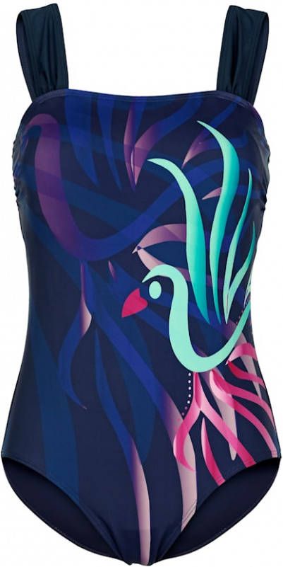 maritim Badpak met print voor Blauw