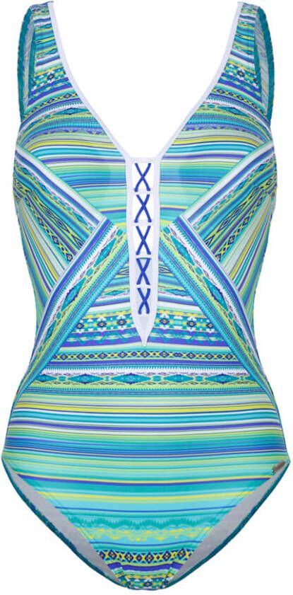 SUNFLAIR Badpak met vetersluiting Groen