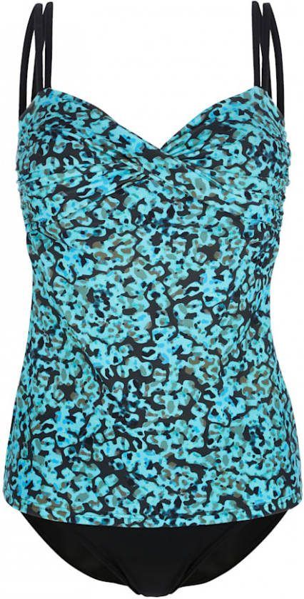 SUNMARIN Tankini met trendy dessin allover Turquoise