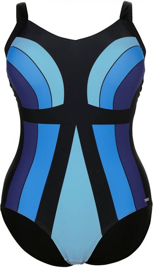 TruYou Badpak met aantrekkelijke strepenprint Marine