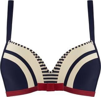Marlies Dekkers Starboard Push Up | Wired Padded Blue Ivory Red 70d