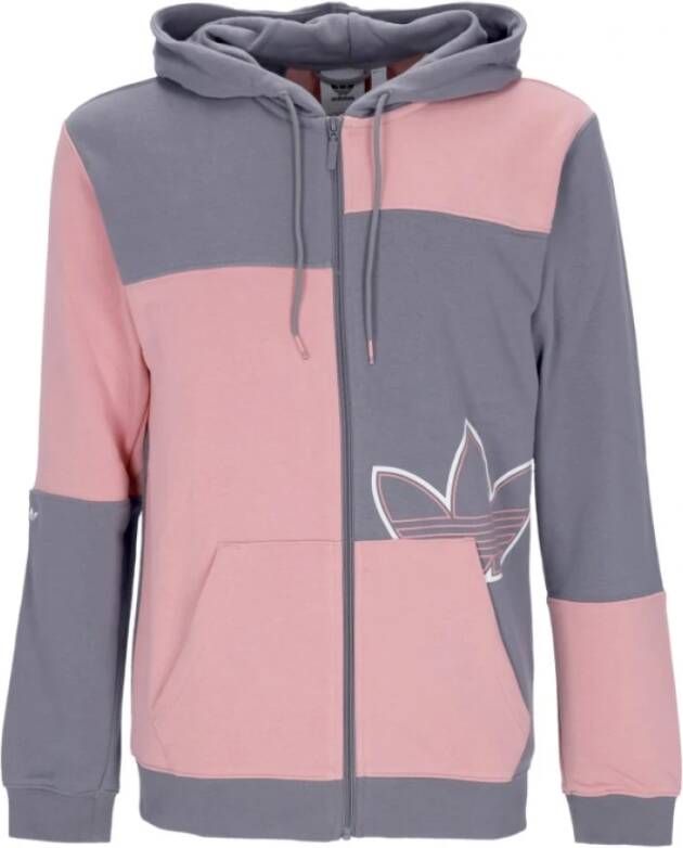 Adidas lichtgewicht hoodie man sport ft zip hoody , Roze, Heren