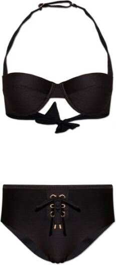 Emporio Armani Tweedelig zwempak , Zwart, Dames